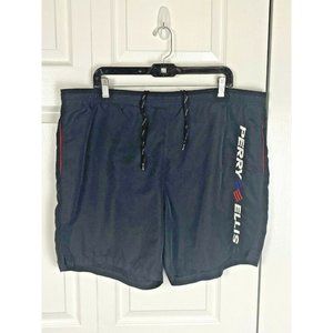 Men’s Black Perry Ellis Swim Draw String Trunks size XL